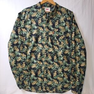 Levi’s Moritz Woven Cotton Long Sleeve Shirt Men's Size‎ Large Sycamore Camo